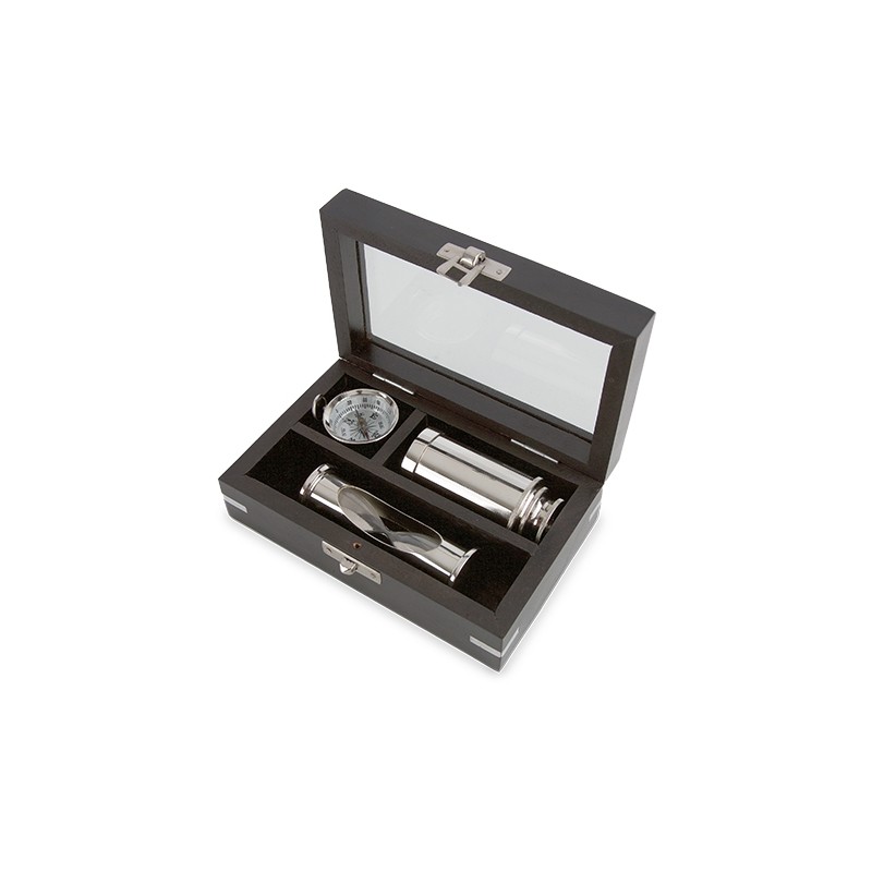 SET MINIATURA 3 PCS LATON SILVER - Imagen 1