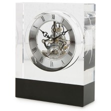 RELOJ CRISTAL BANDA NEGRA - Imagen 2