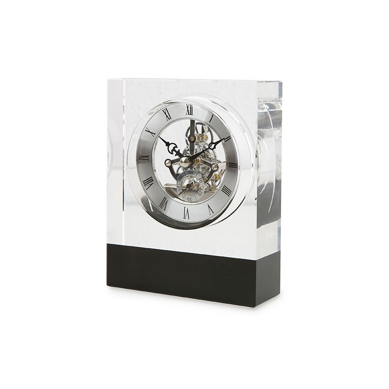 RELOJ CRISTAL BANDA NEGRA - Imagen 2