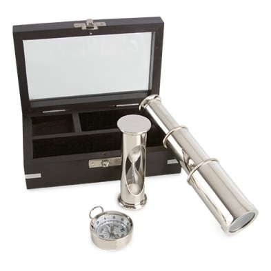 SET MINIATURA 3 PCS LATON SILVER - Imagen 1