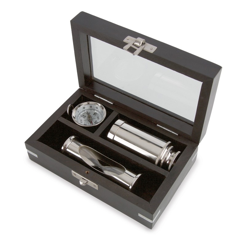 SET MINIATURA 3 PCS LATON SILVER - Imagen 1