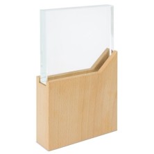 TROFEO CRISTAL/MADERA "SOLID"