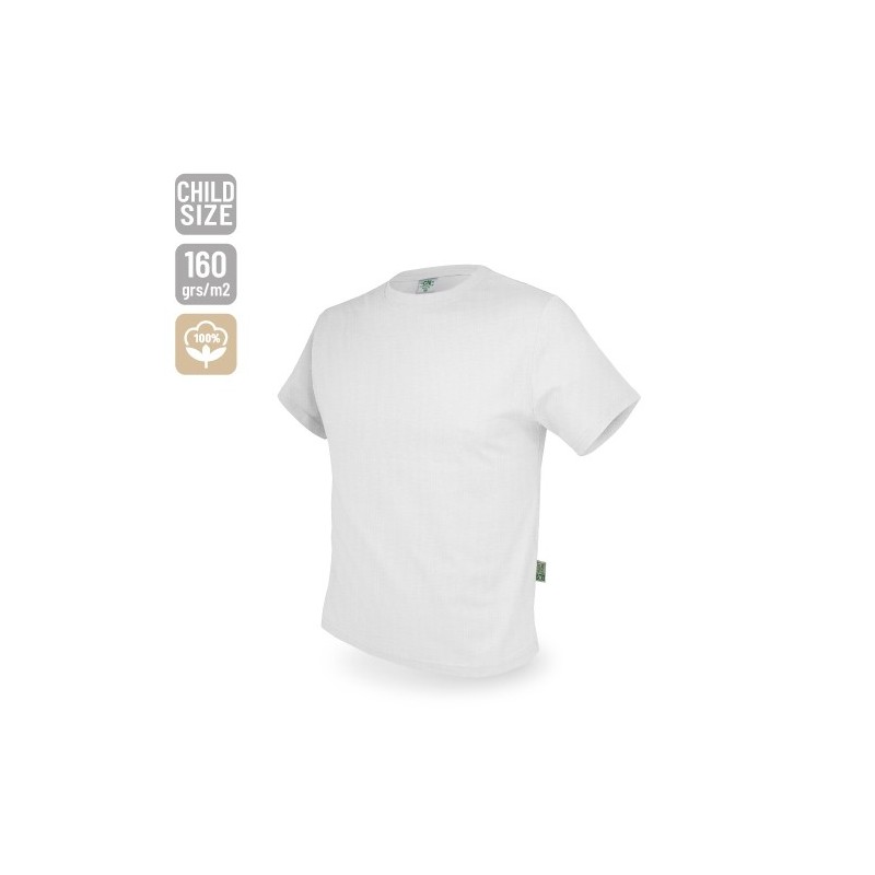 CAMISETA DE ALGODÓN 160G ADULTO Y NIÑO "NATUR"