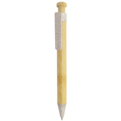 BOLIGRAFO DE BAMBÚ Y FIBRA DE TRIGO "KOBAX"