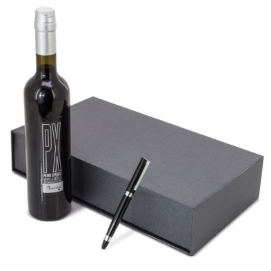 ESTUCHE VINO PX CON BOLIGRAFO "CORINTO"