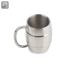 JARRA ACERO INOXIDABLE DOBLE CAPA 275ML "SINBORG"