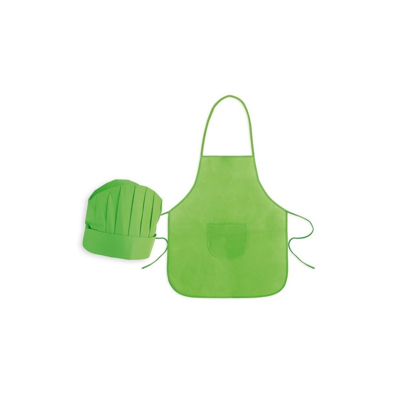 SET DELANTAL Y GORRO INFANT NWPISTACHO