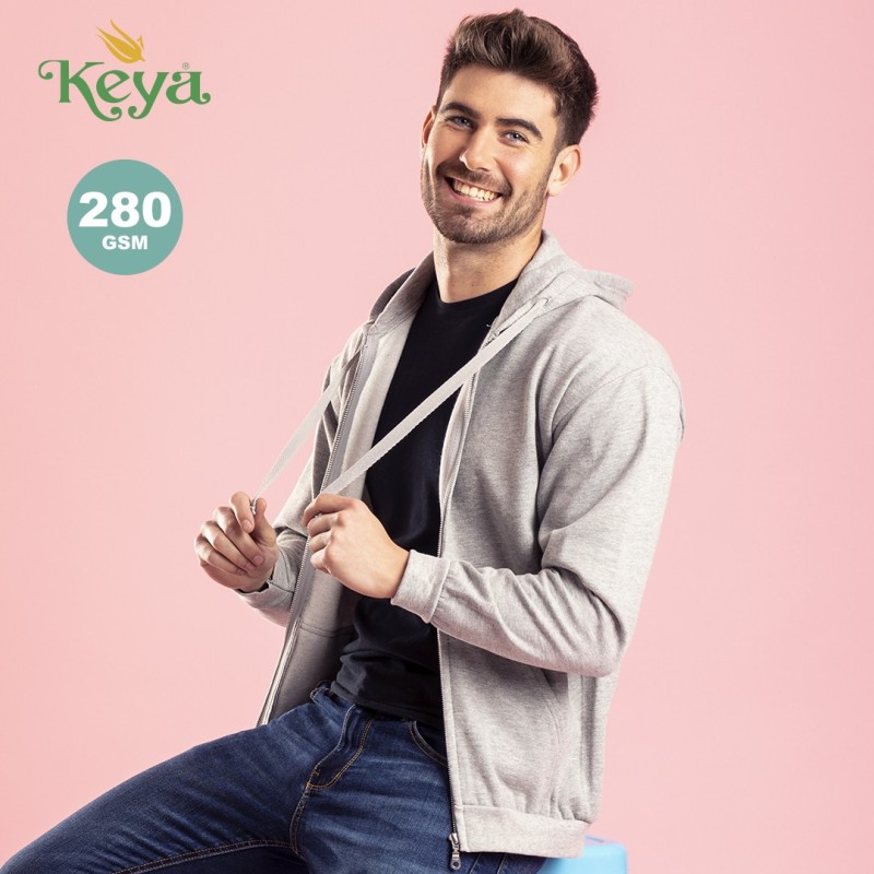 Sudadera Adulto Capucha + Cremallera "keya" SWZ280