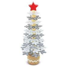 ARBOLITO DE NAVIDAD RPET Y MADERA RECICLADA "PUKKY"