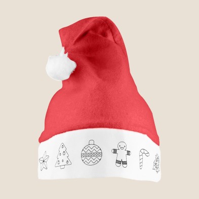 GORRO PARA PINTAR SANTA