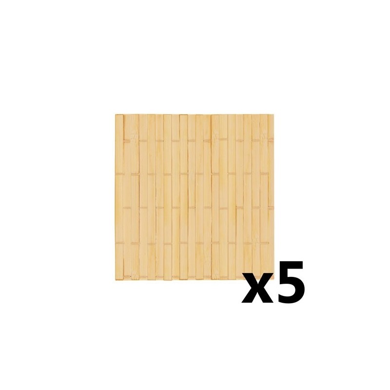 SET 5 POSAVASOS DE BAMBÚ "CEYLAN"