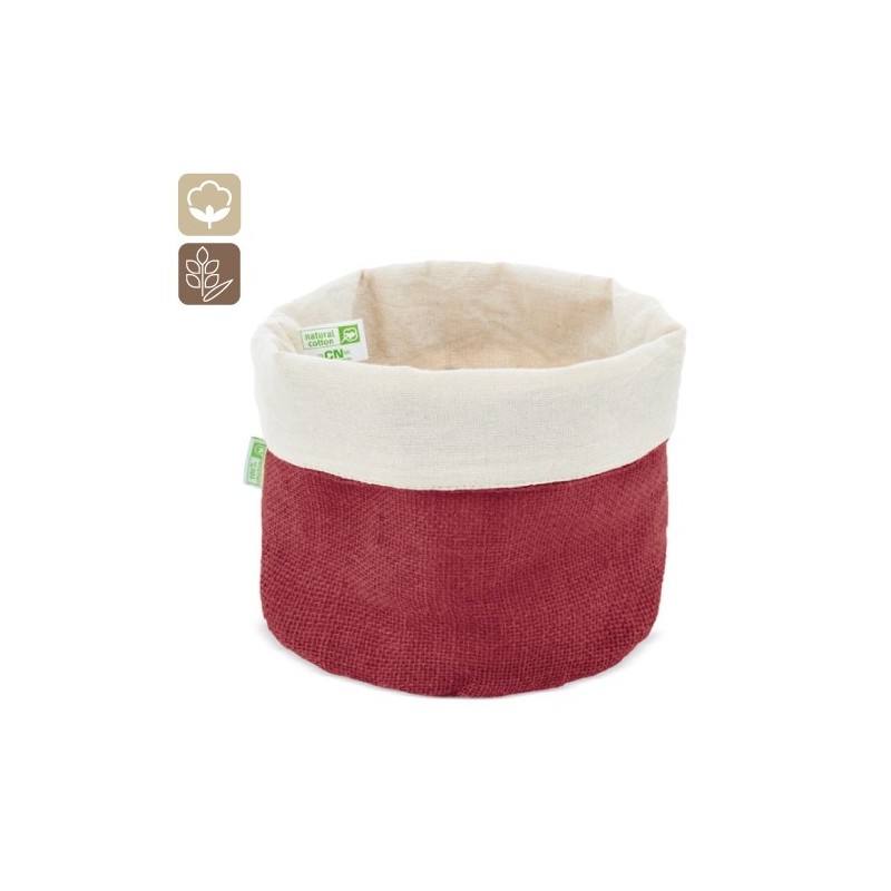 PANERA DE ALGODON Y JUTE NATURAL "PAPÚA"