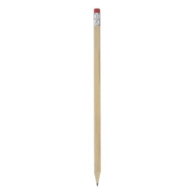 LÁPIZ MADERA CON GOMA COLOR ROJO "MARNY"