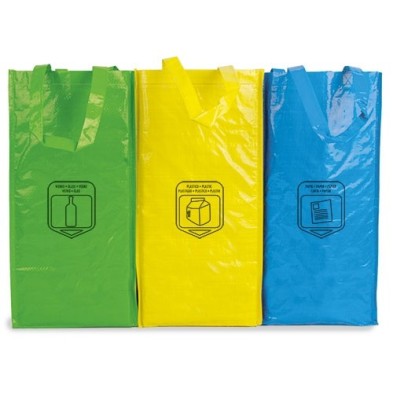 BOLSA TRIPLE ECO NON WOVEN LAMINADA "RECICLA"