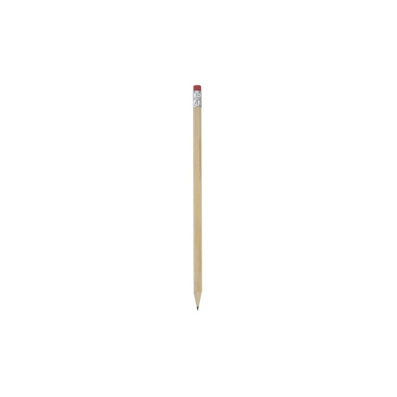 LÁPIZ MADERA CON GOMA COLOR ROJO "MARNY"