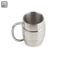 JARRA ACERO INOXIDABLE DOBLE CAPA 275ML "SINBORG"