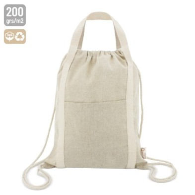 BOLSA MOCHILA DE ALGODÓN RECICLADO "YALA"