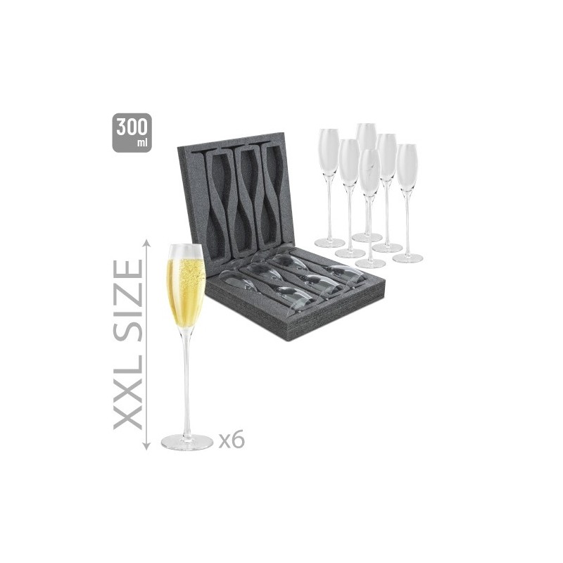 PACK 6 COPAS DE CAVA "ARIANA"