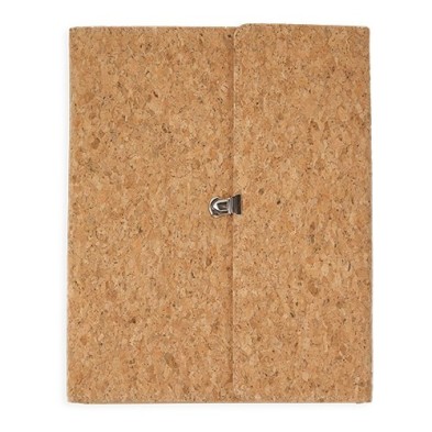 CARPETA CON BLOC CORCHO NATURAL "JACMEL"