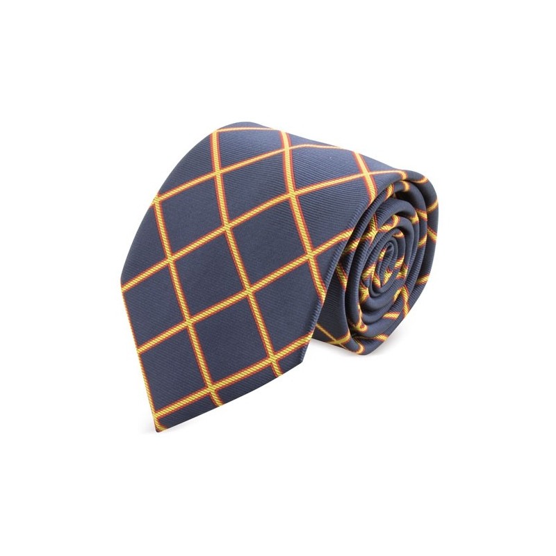 CORBATA ESPAÑA ROMBOS MARINO