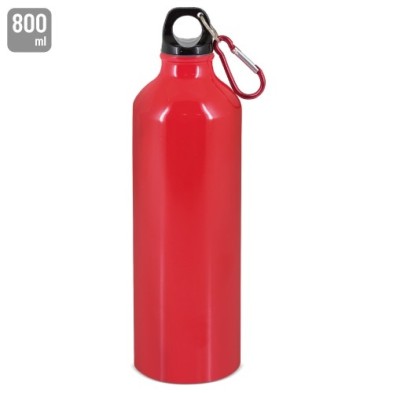 BOTELLA DE ALUMINIO CON MOSQUETON 800 ml. "TUAREG"