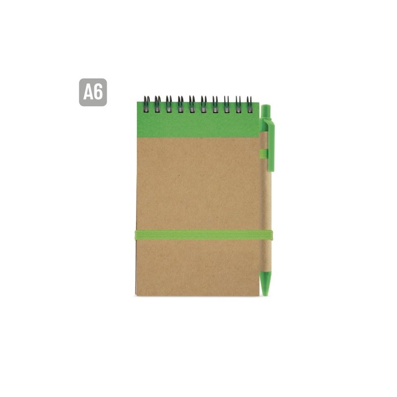 BLOC DE NOTAS CON BOLIGRAFO RECICLADO "MAEL"