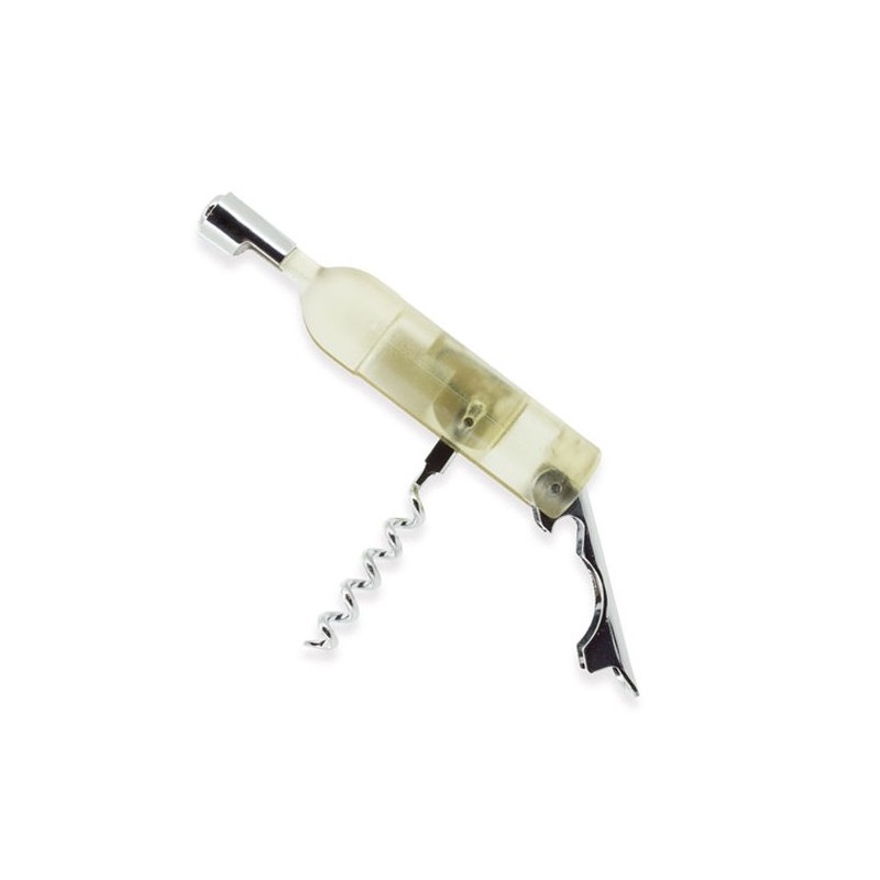 SACACORCHOS FORMA BOTELLA BLANCO