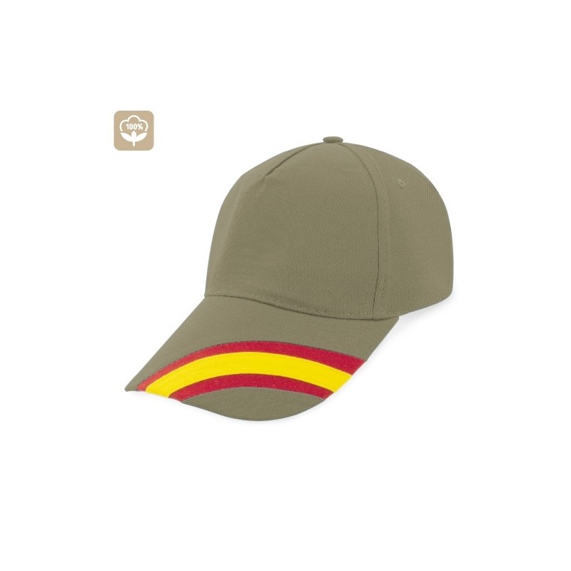 GORRA NACIONAL 5 PANELES ALGODN PEINADO "DEVA"