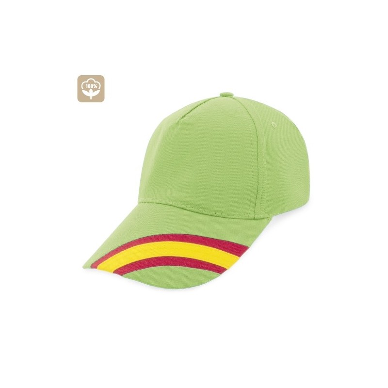 GORRA NACIONAL 5 PANELES ALGODN PEINADO "DEVA"