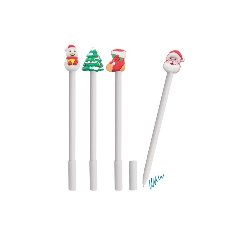 SET DE BOLIGRAFOS NAVIDEÑOS "NATALE" (4 MODELOS)
