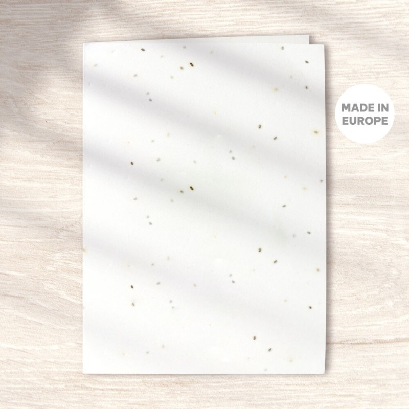 TARJETA DOBLE GERMINA 200GR 1 CARA 100% FSC