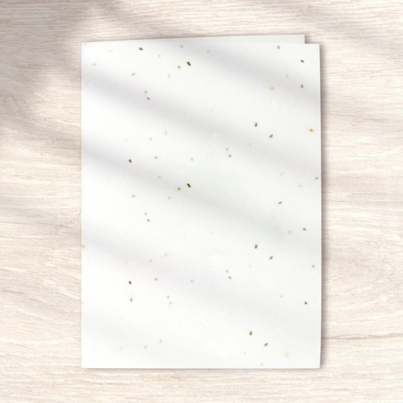 TARJETA DOBLE GERMINA 200GR 1 CARA 100% FSC