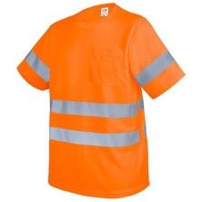 CAMISETA CON BOLSILLO Y BANDAS REFLECTANTES "KRZ"