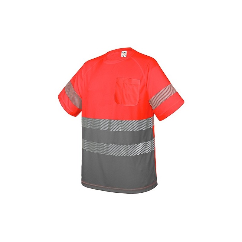 CAMISETA CON BOLSILLO Y BANDAS REFLECTANTES "ELÁST"