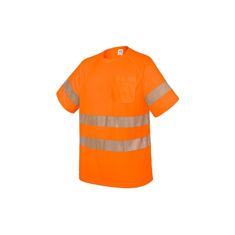 CAMISETA CON BOLSILLO Y BANDAS REFLECTANTES "ELÁST"