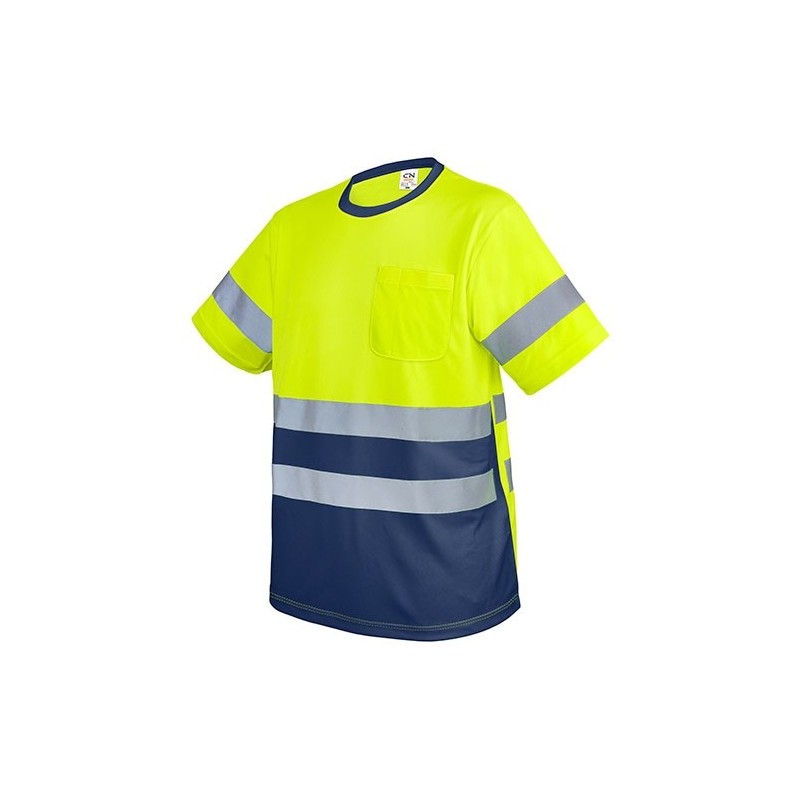 CAMISETA CON BOLSILLO Y BANDAS REFLECTANTES "KRZ"