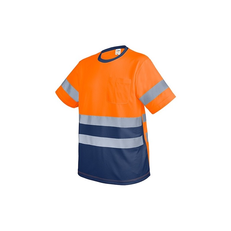 CAMISETA CON BOLSILLO Y BANDAS REFLECTANTES "KRZ"