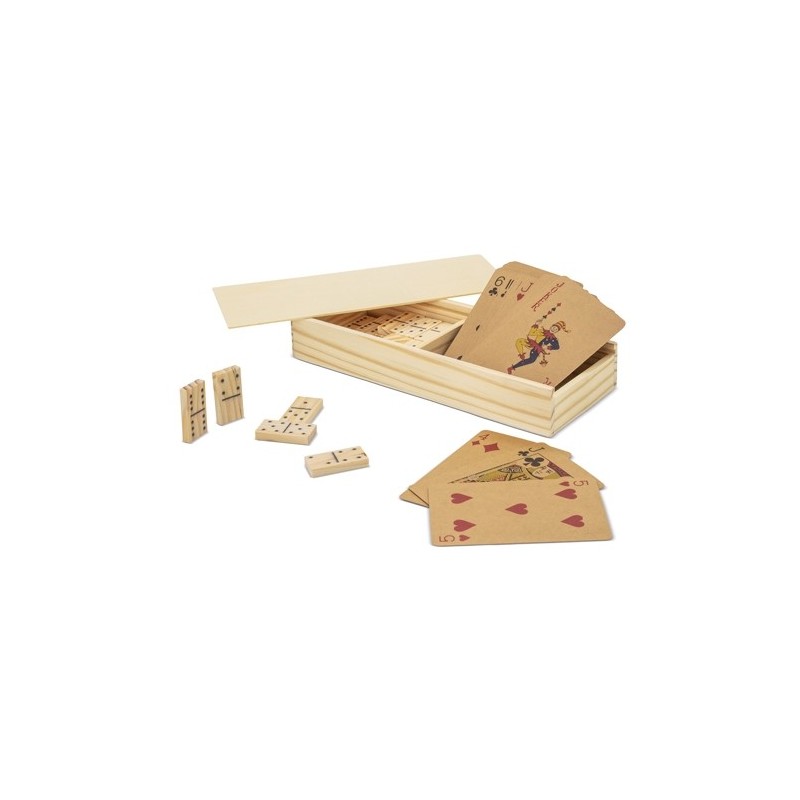 SET ECO DE DOMINÓ Y CARTAS "RECREO"