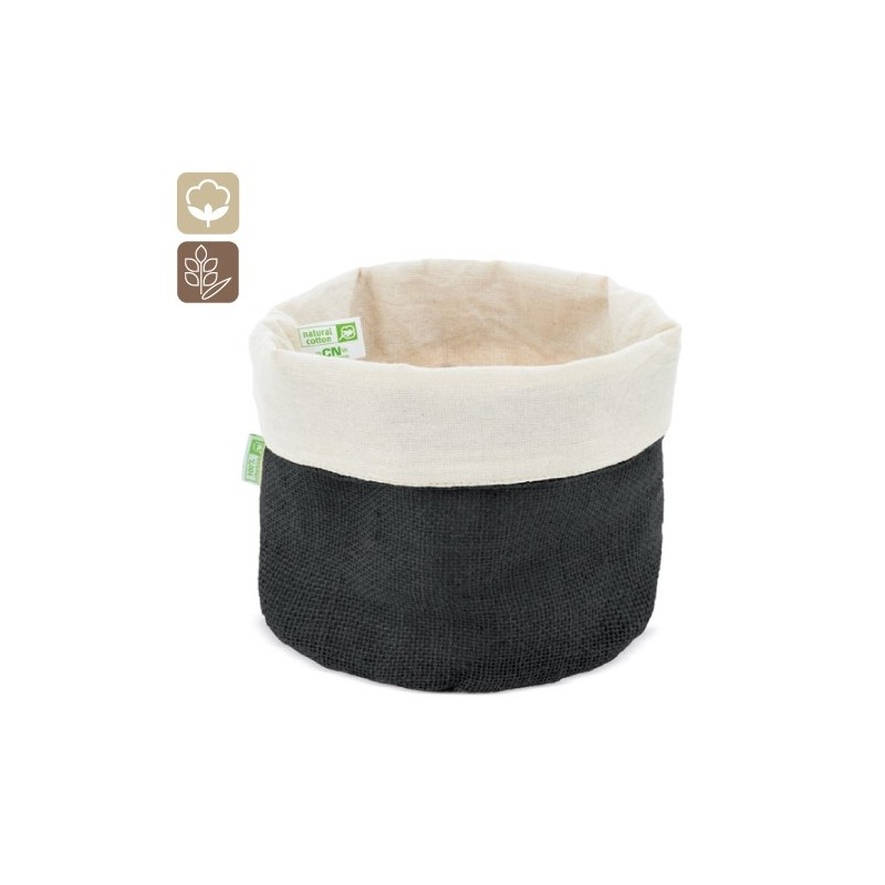 PANERA DE ALGODON Y JUTE NATURAL "PAPÚA"