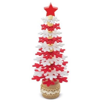 ARBOLITO DE NAVIDAD RPET Y MADERA RECICLADA "PUKKY"