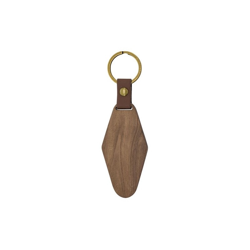 LLAVERO DE MADERA ROMBO"SAMOA"