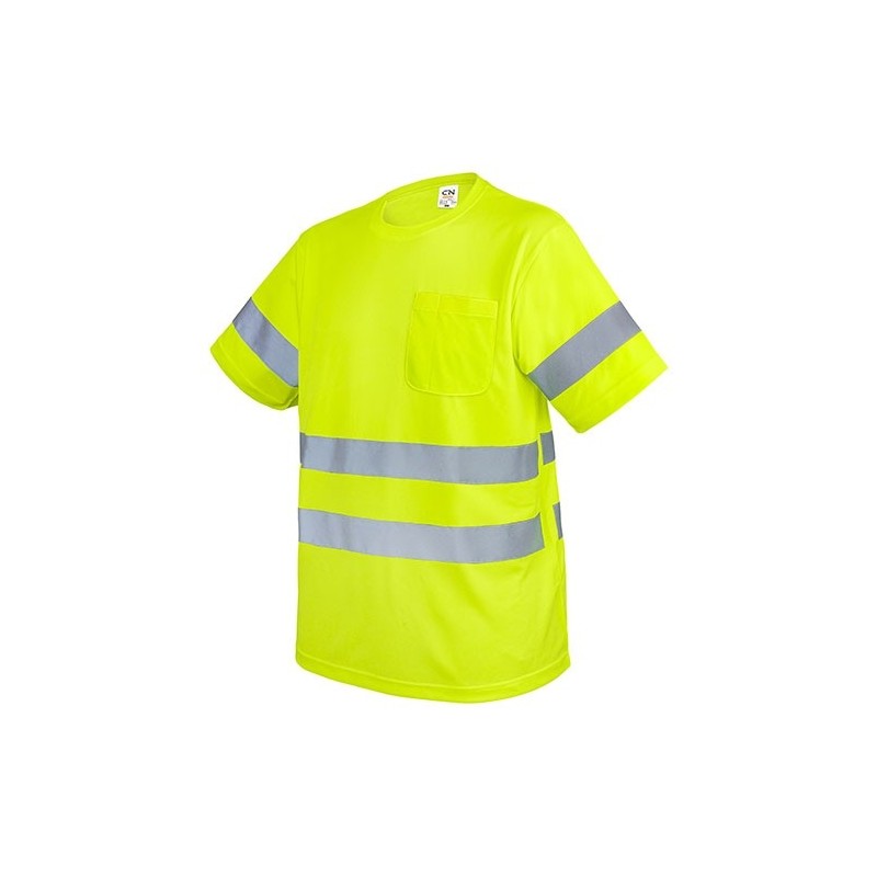 CAMISETA CON BOLSILLO Y BANDAS REFLECTANTES "KRZ"