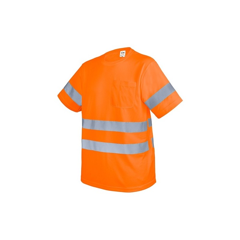 CAMISETA CON BOLSILLO Y BANDAS REFLECTANTES "KRZ"