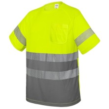 CAMISETA CON BOLSILLO Y BANDAS REFLECTANTES "ELÁST"