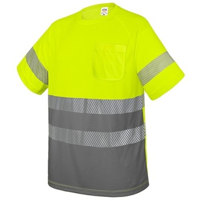 CAMISETA CON BOLSILLO Y BANDAS REFLECTANTES "ELÁST"