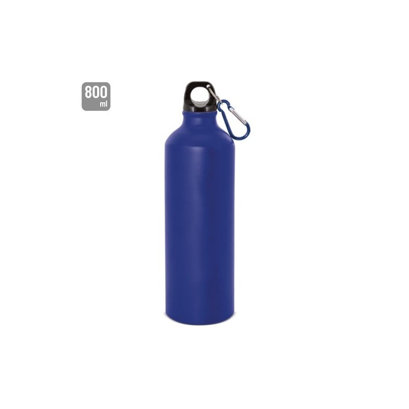 BOTELLA DE ALUMINIO CON MOSQUETON 800 ml. "TUAREG"