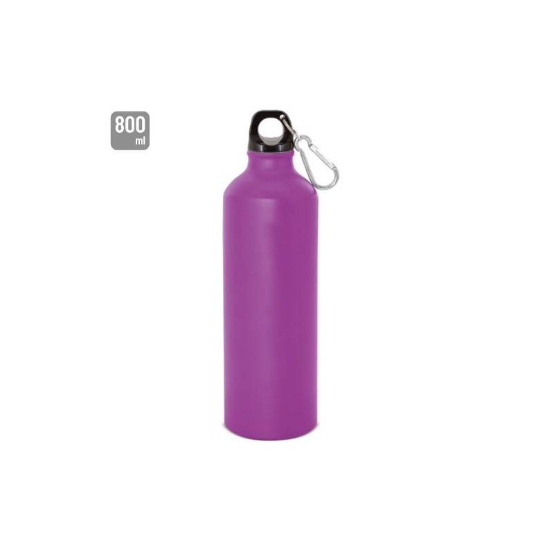 BOTELLA DE ALUMINIO CON MOSQUETON 800 ml. "TUAREG"