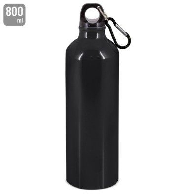 BOTELLA DE ALUMINIO CON MOSQUETON 800 ml. "TUAREG"
