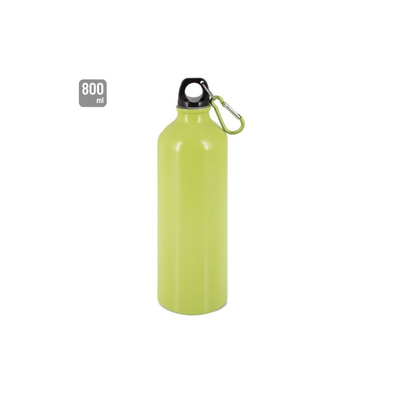 BOTELLA DE ALUMINIO CON MOSQUETON 800 ml. "TUAREG"