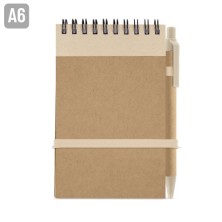 BLOC DE NOTAS CON BOLIGRAFO RECICLADO